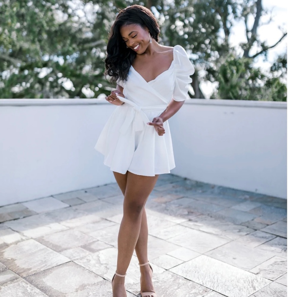 White cocktail dress. Never worn, tags still on!